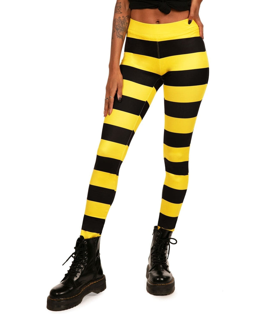 Crazy Striped Leggings - Designed By Squeaky Chimp T-shirts & Leggings