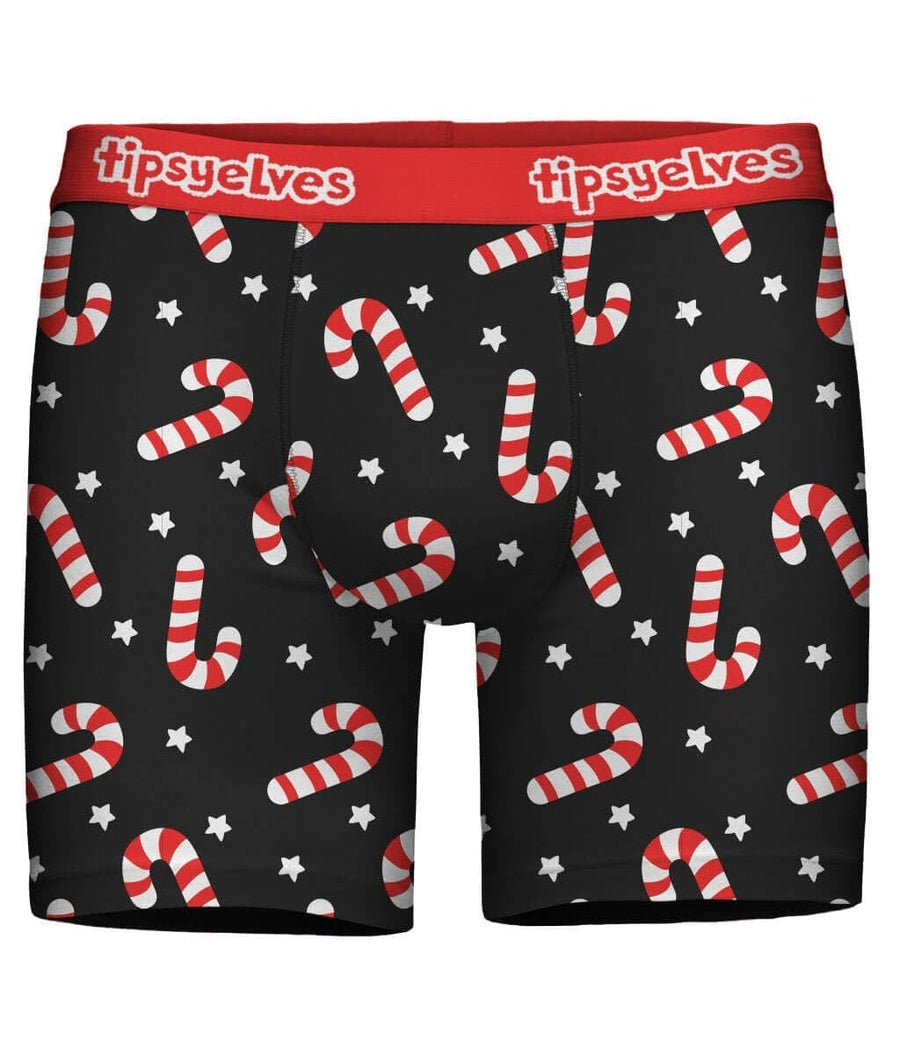 Candy Cane Boxer Briefs: Men's Christmas Outfits
