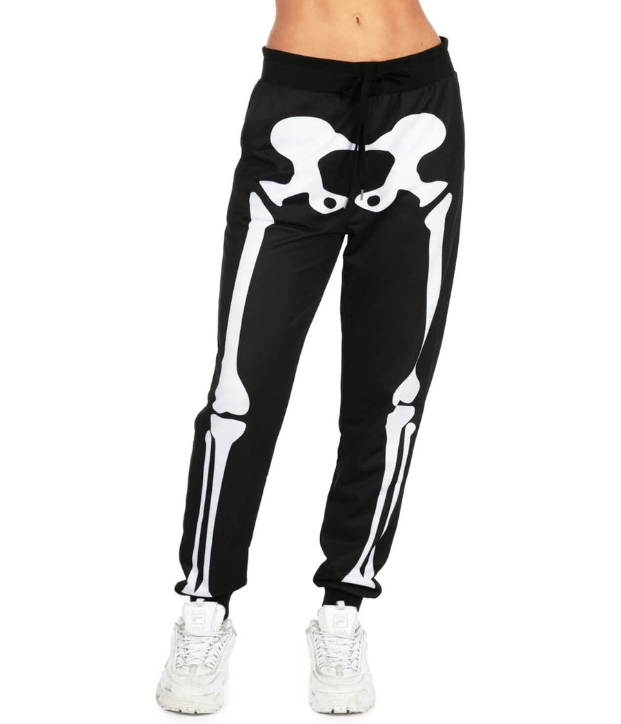 Skeleton White Bone Jogger Pants [UNISEX]