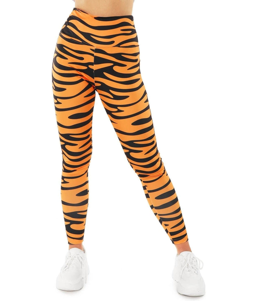 Stylish Women's Fuzzy Leggings paired with Zebra Print Mid-Rise Pants,  perfect for Streetwear 