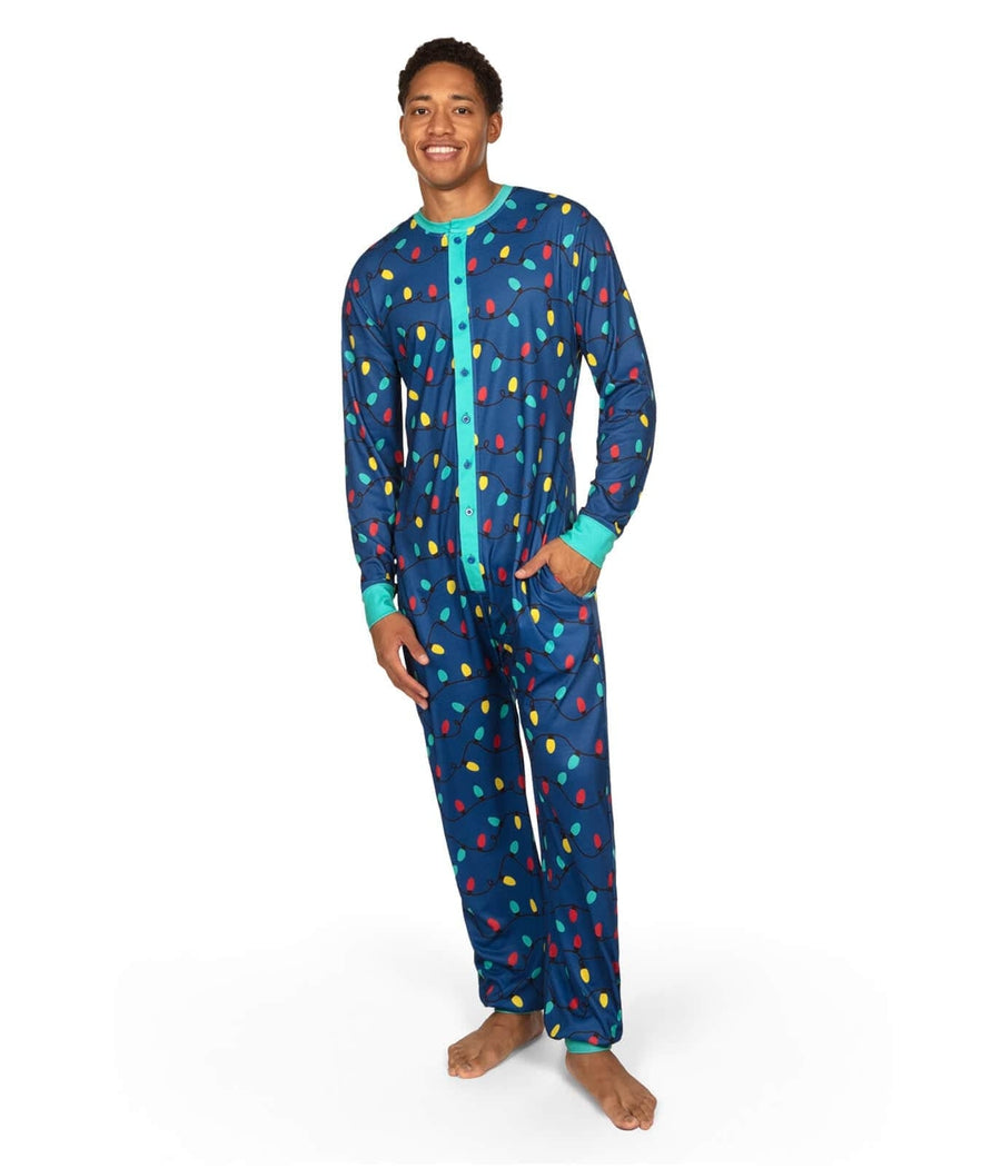 Christmas Crew Plaid Onesie Pajamas: Men's Christmas Outfits