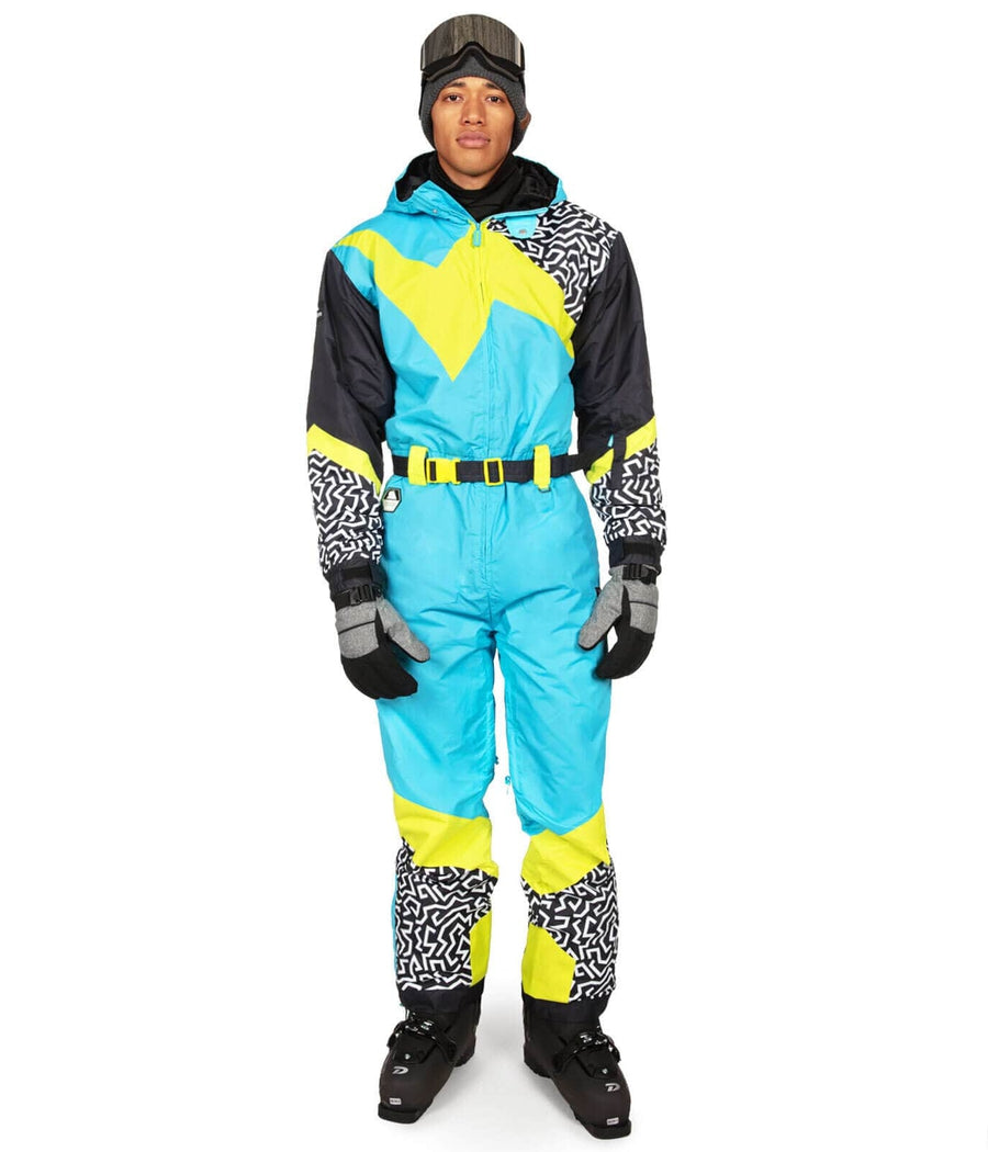 Tipsy Elves Retro Snow Suits for Men - Loud Men's Ski Suits - Warm One  Piece for Winter