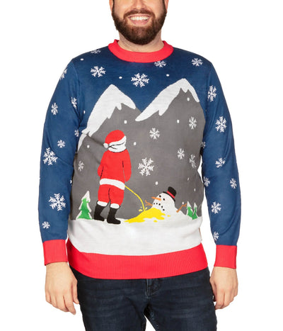 New York Islanders Santa Claus Snowman Ugly Christmas Sweater -  SpringTeeShop: Vibrant Fashion that Speaks Volumes