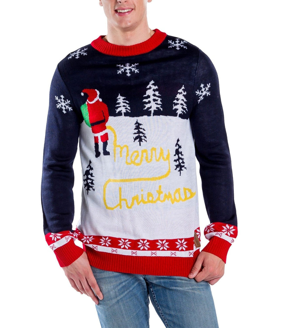 Men's Yellow Snow Christmas Sweater | Tipsy Elves