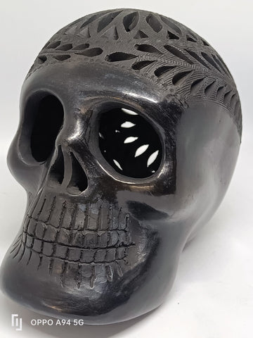 black clay skull