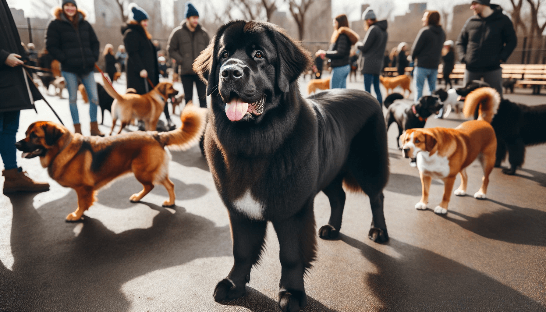Adult Newfoundland Lab Mix Stealing the Show