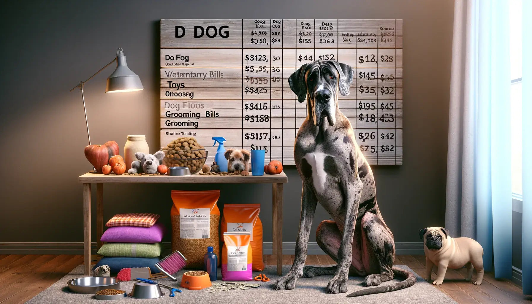 A Brindle Great Dane cost analysis of owning.