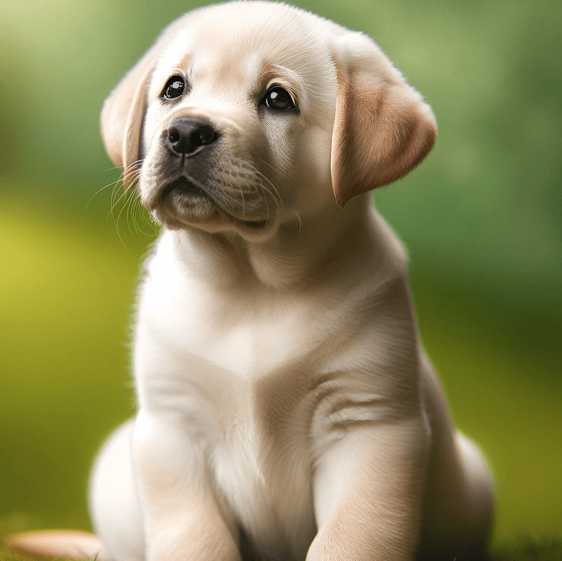 Adorable Creamy White Labrador Retriever Puppy