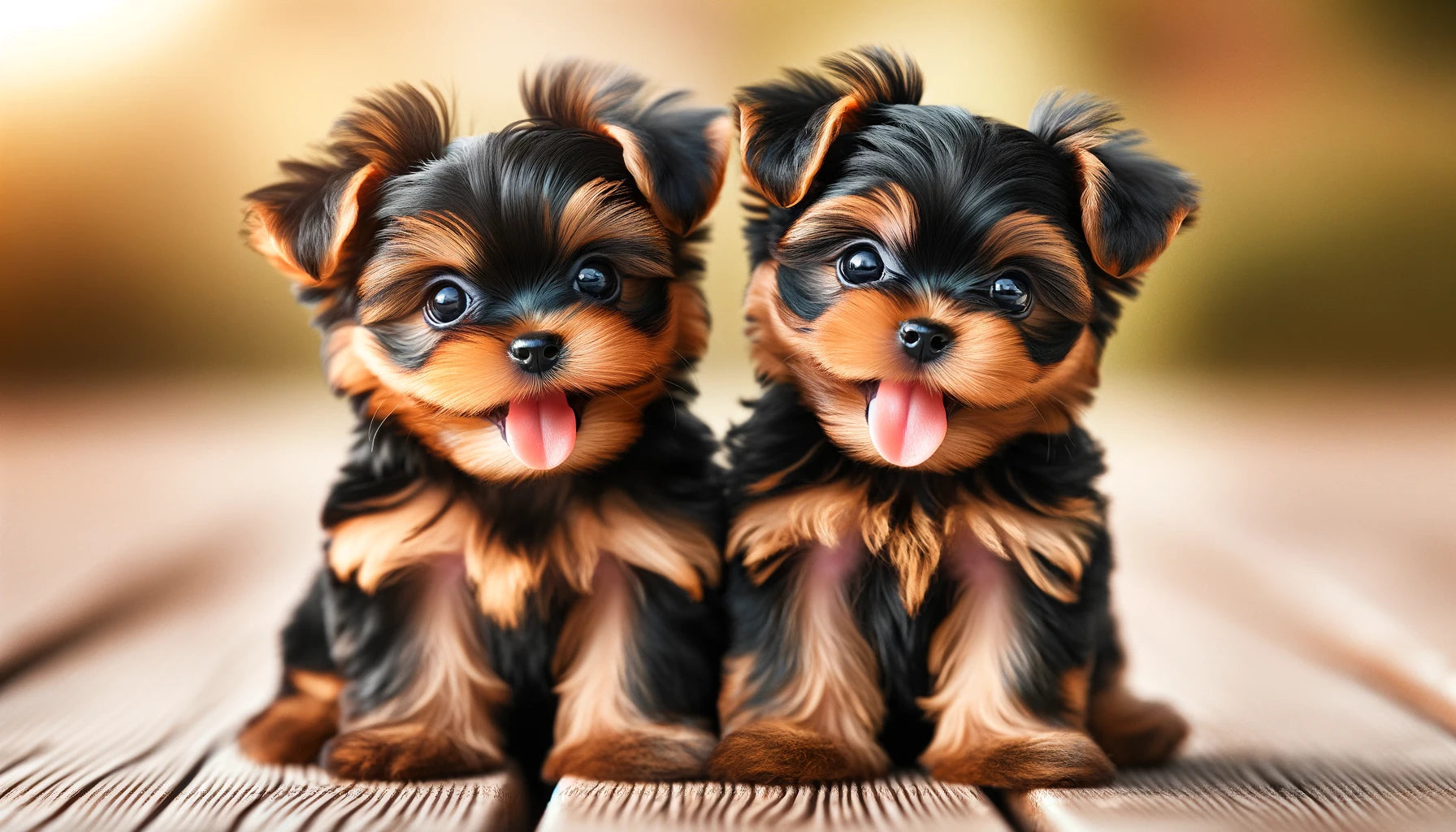 Teacup Yorkie puppies appear very young with their small size and puppy-like features.