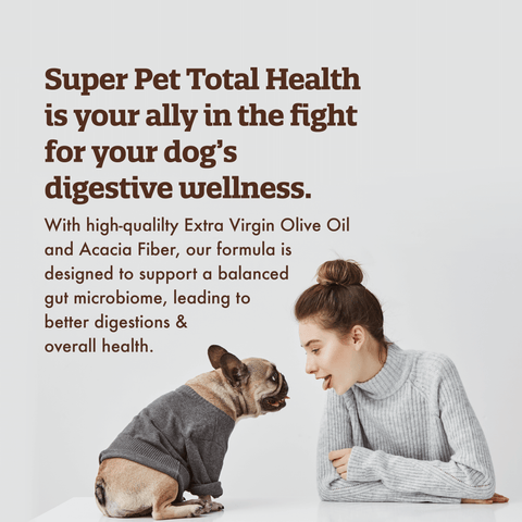 Super Pet Total Health is your ally in the fight for your dog's digestive wellness