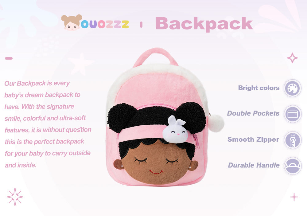 Personalized Minnie Mouse Made You Smile Character Backpack - 16 Inch