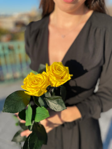 Yellow Eternal Rose Aluna Gifts