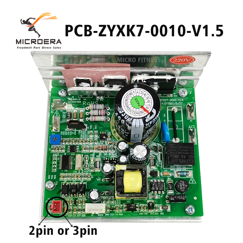 Original PCB-ZYXK7-0010-V1.5 Treadmill Motor Controller PCB ZYXK7 0010 V1.4 Lower Control Panel Circuit board Driver Motherboard Repair