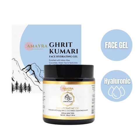 Amayra Naturals - Ghritkumari Hydrating Face Gel | With Cucumber, Liquorice & Green Tea