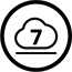 7-day cloud icon