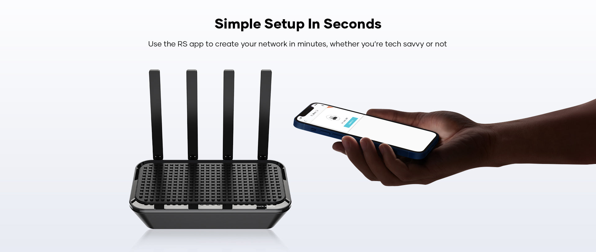 rock space AC2100 router is simple to set up