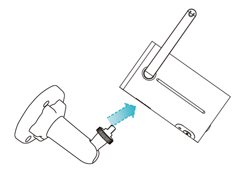 attach the camera to the bracket