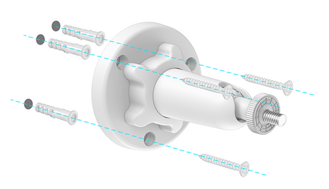 Screw the mounting plate of ROCK camera CG6