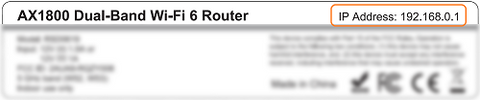 rockspace routers’ IP address: 192.168.0.1