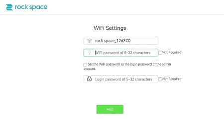 WiFi settings