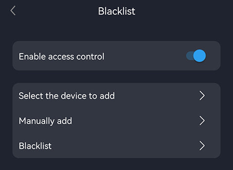 Blacklist of ROCK WIFI app
