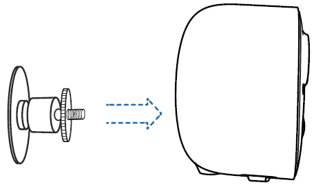 attach camera to the bracket