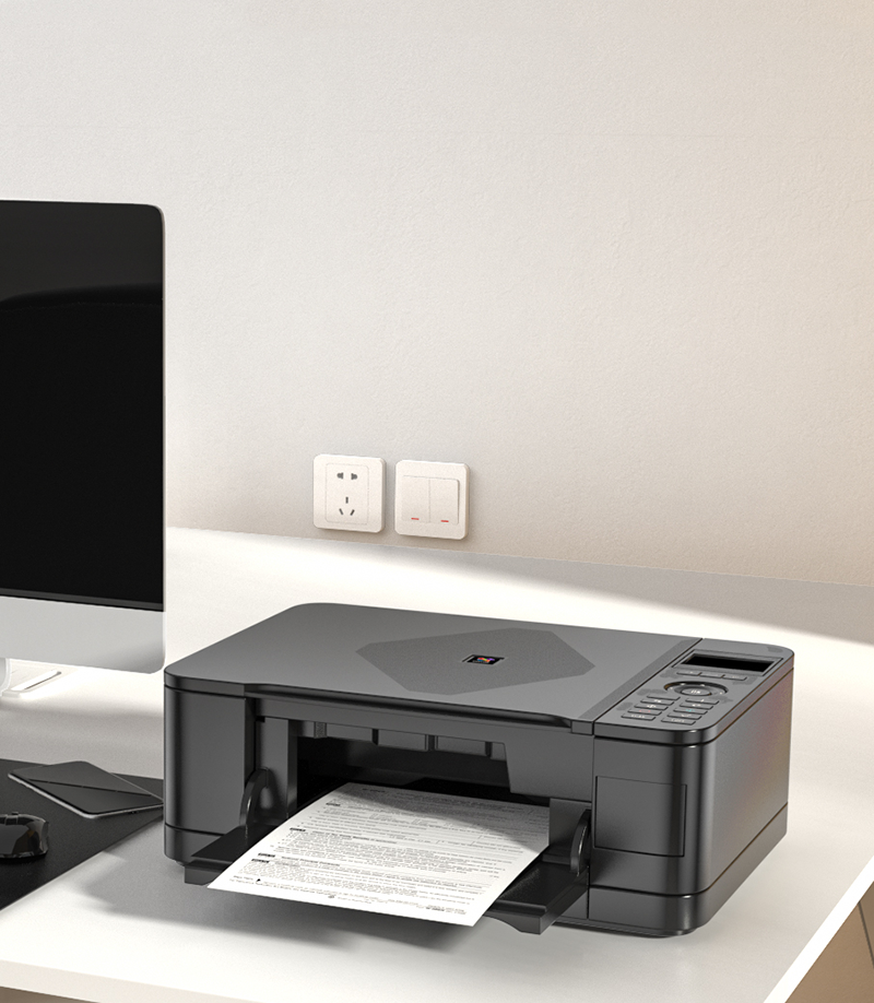 a printer and computer