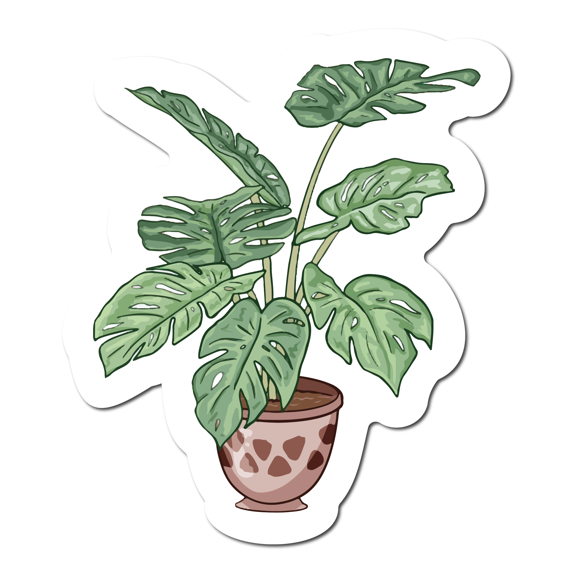 Mini Money Plant Sticker - Pages Peaches