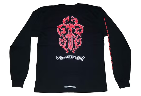 Chrome Hearts Dagger Mens Long Sleeve T-Shirts, White, Please Contact US