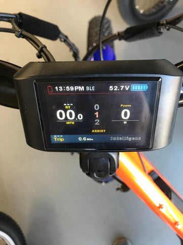 electric bike with color display