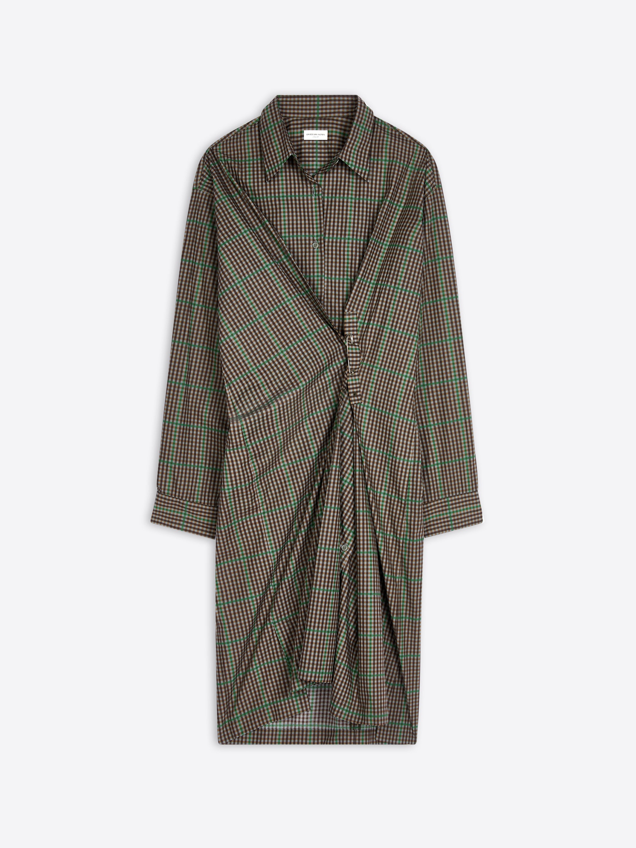 Checked shirt dress - Dries Van Noten product image