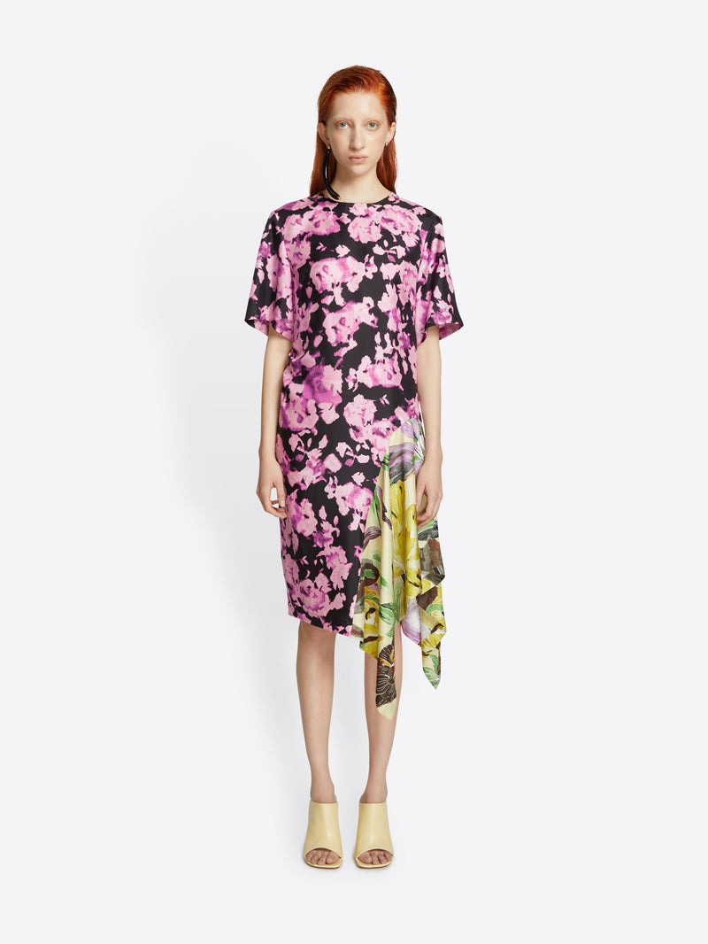 Draped silk dress - Spring Summer Women | Dries Van Noten