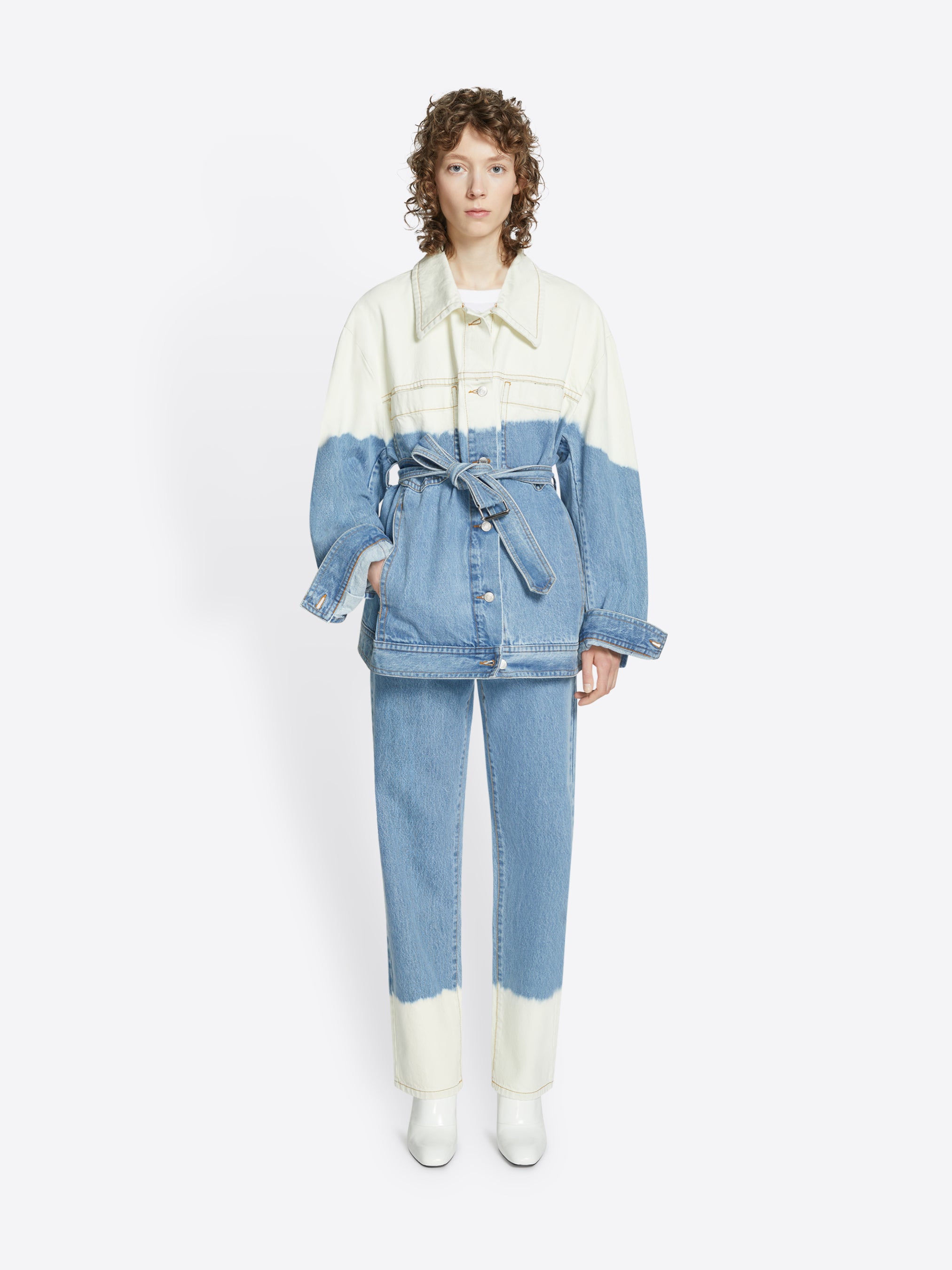 Belted denim jacket - Women Denim Capsule | Dries Van Noten