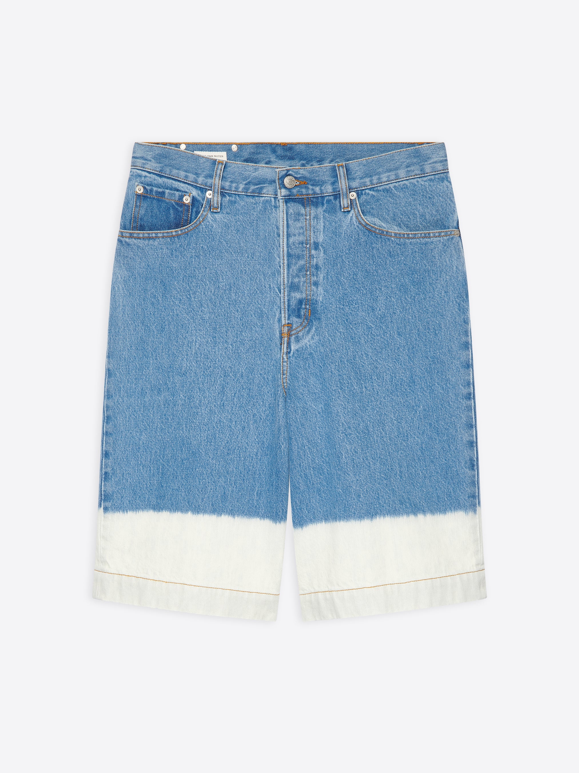 Bleach denim bermuda