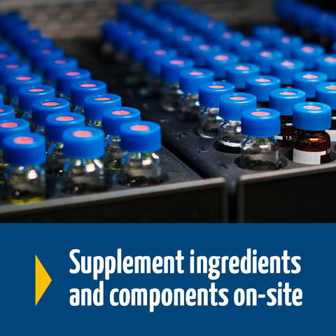 supplement ingredients and components on site