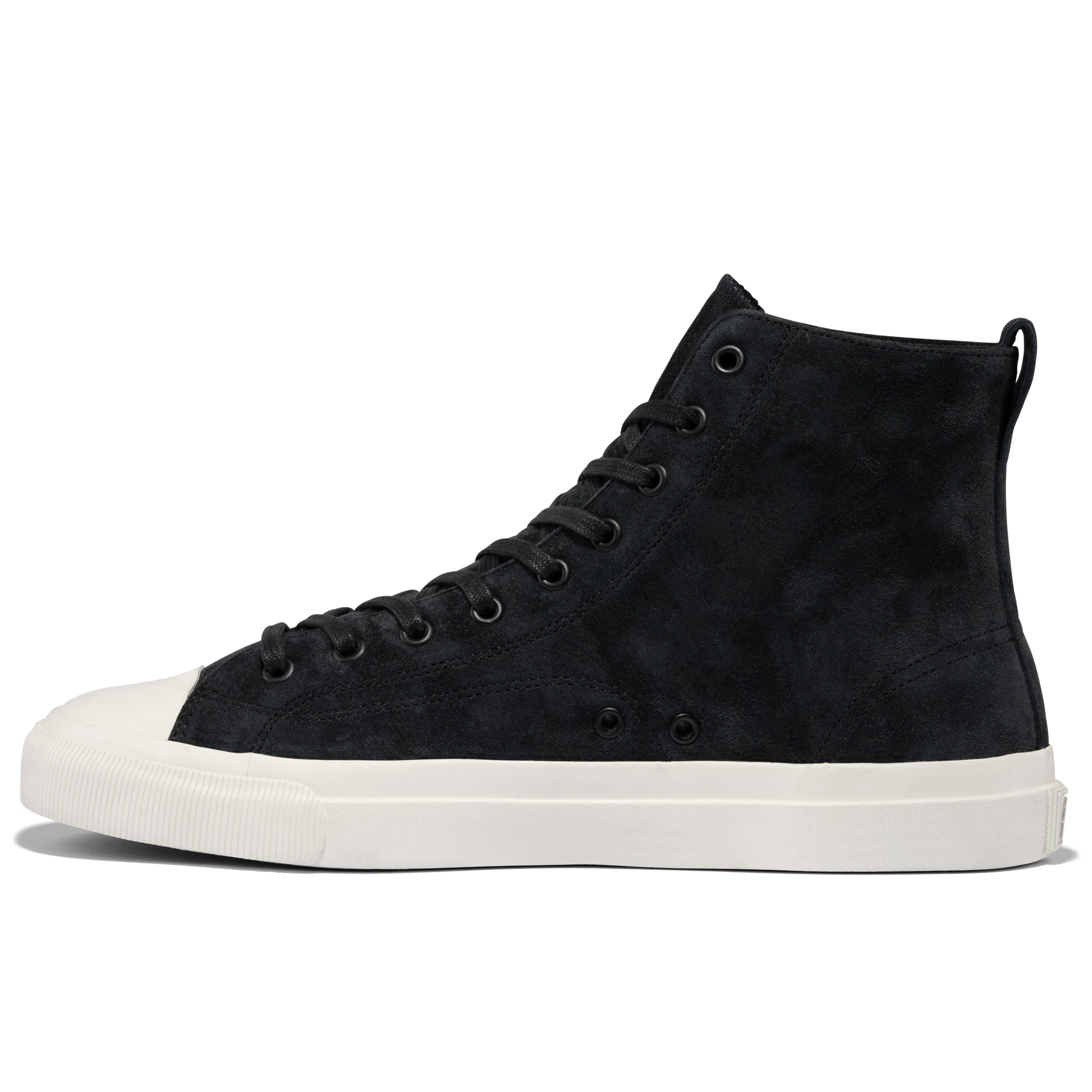 Black Premium Suede All American Hi Top | Unisex Suede Sneaker – P.F ...