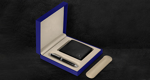 CONTEMPORARY PEN AND MAYFAIR WALLET SET