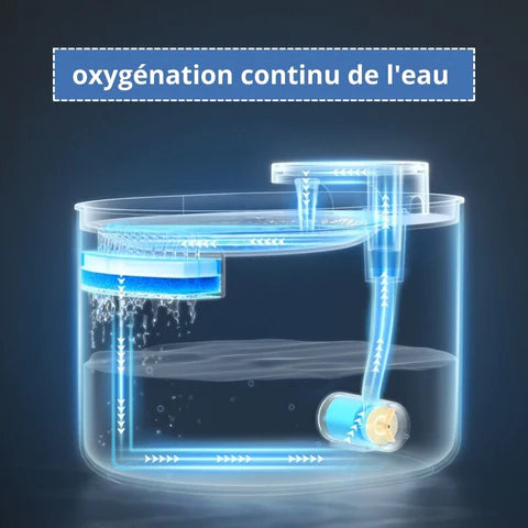 oxygénation eau fontaine