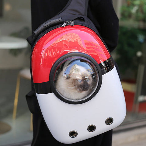 Sac à dos extensible pour chat Pokemon, capsule spatiale