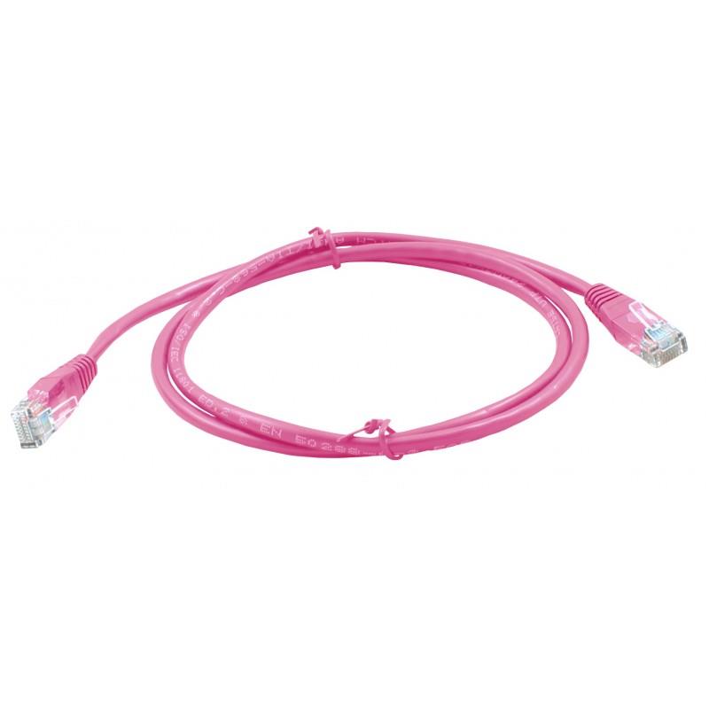 Magic Patch Cat.5e Patch Lead 1M - Pink