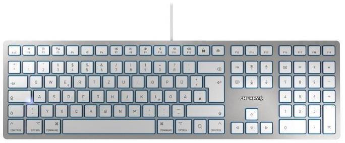 CHERRY KC 6000 SLIM FOR MAC Wired Keyboard (White) Compact and slim housing