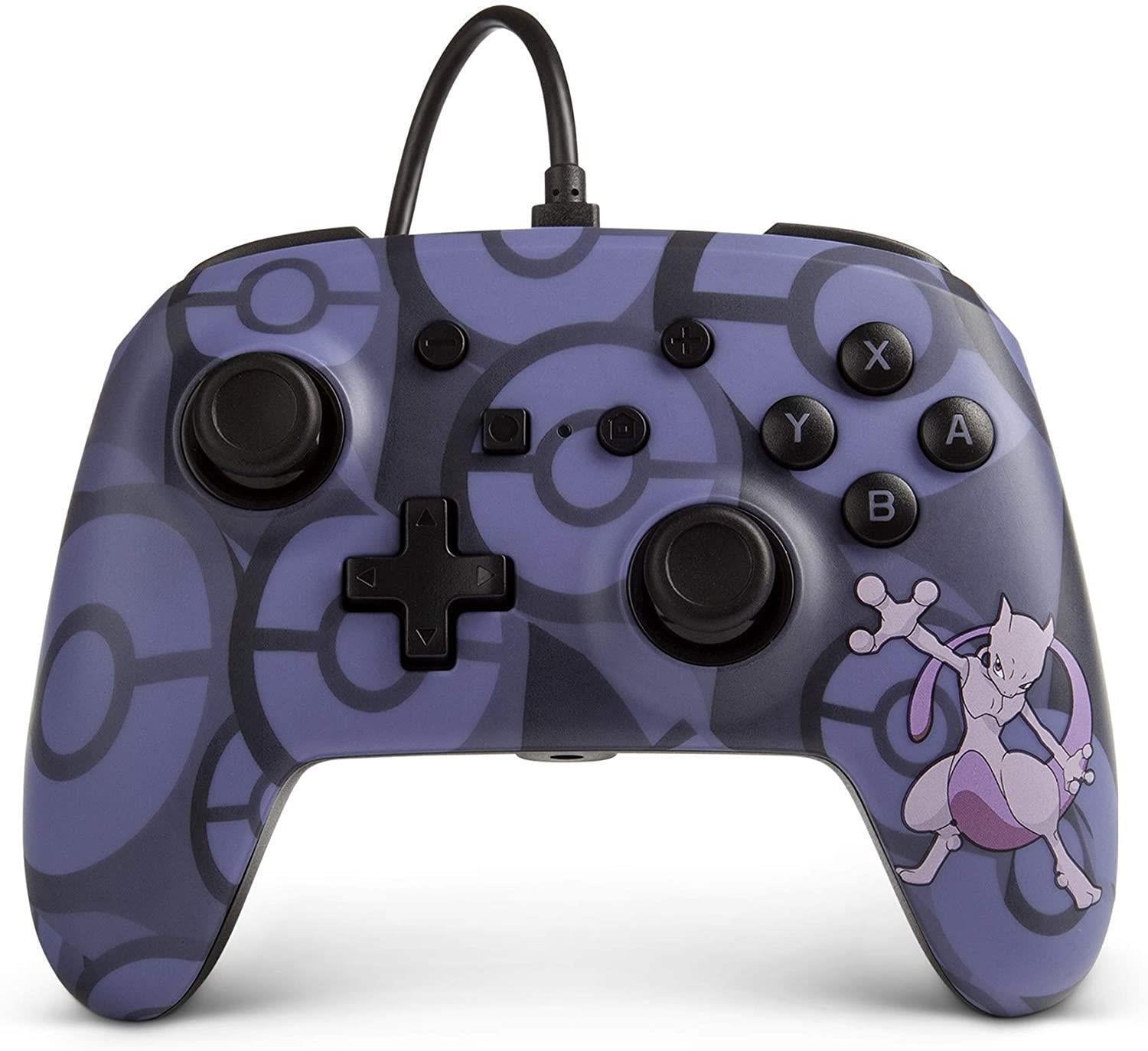 PowerA Nintendo Switch Pokemon Wired Gaming  Controller Mewtwo Pokeball Design