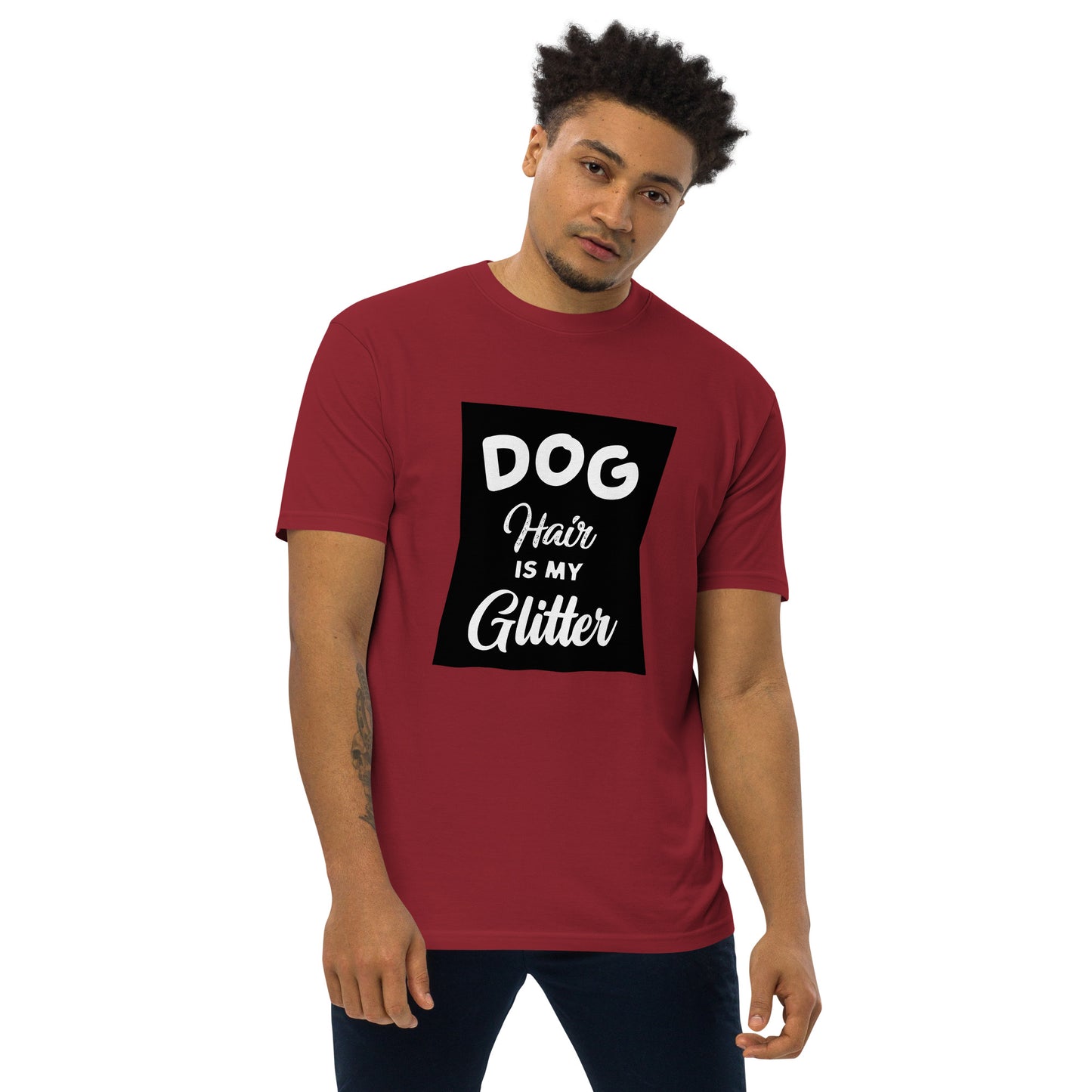 Dog Hair is my Glitter men's t-shirts