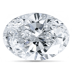 Oval diamond shape engagement ring
