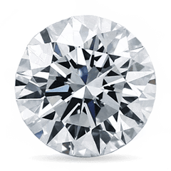 Round diamond shape engagement ring