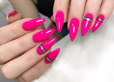 Barbiecore Nails