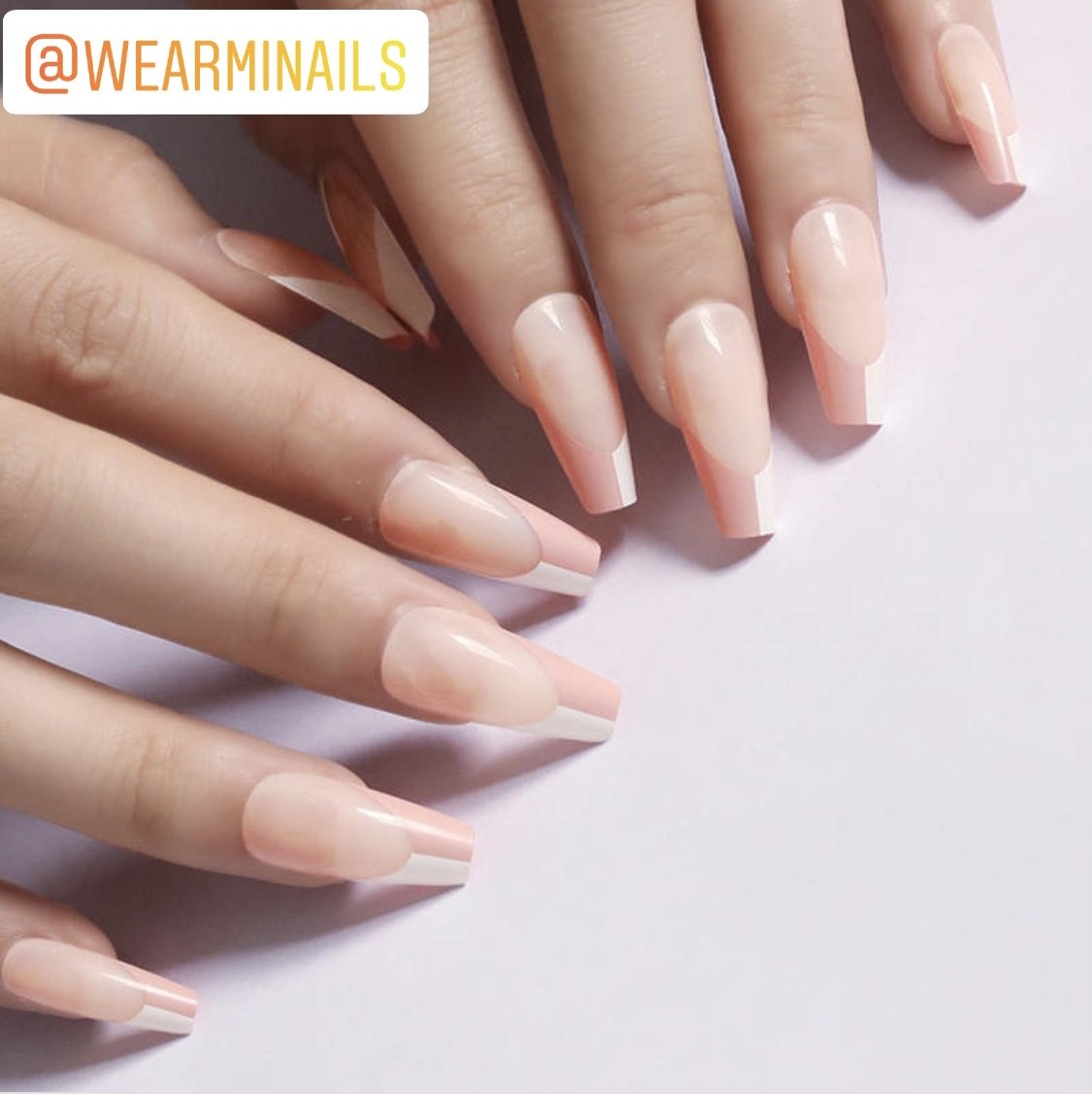 Amazon.com: White French Tip Press on Nails Almond Medium Fake Nails Simple Acrylic  Nails Nude Glossy False Nails Stick Glue on Nails for Women Girl : Beauty &  Personal Care