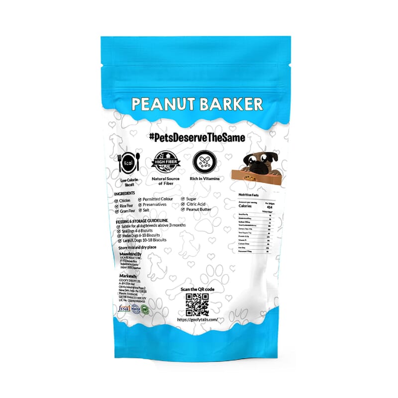 Goofy Tails Peanut Barker Gluten Free Non Veg Chicken Biscuits - Wagr - The Smart Petcare Platform