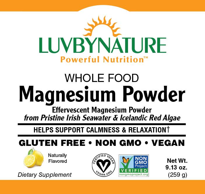 Whole Food Magnesium Powder - LuvByNature