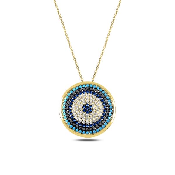 Evil Eye & Initial Necklace Stack Duo – Zevar King